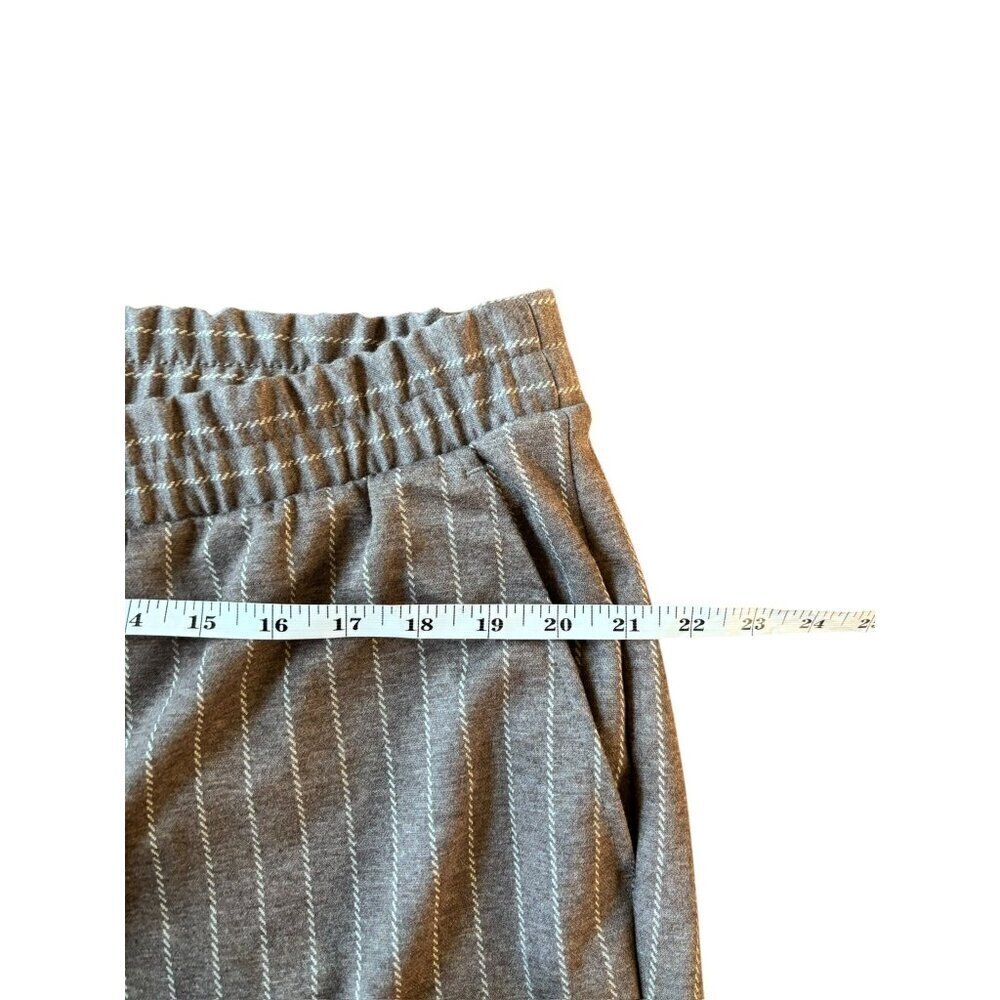 A New Day Women's Light Brown & Cream Stripped Pants - Picture 5 of 7